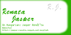 renata jasper business card